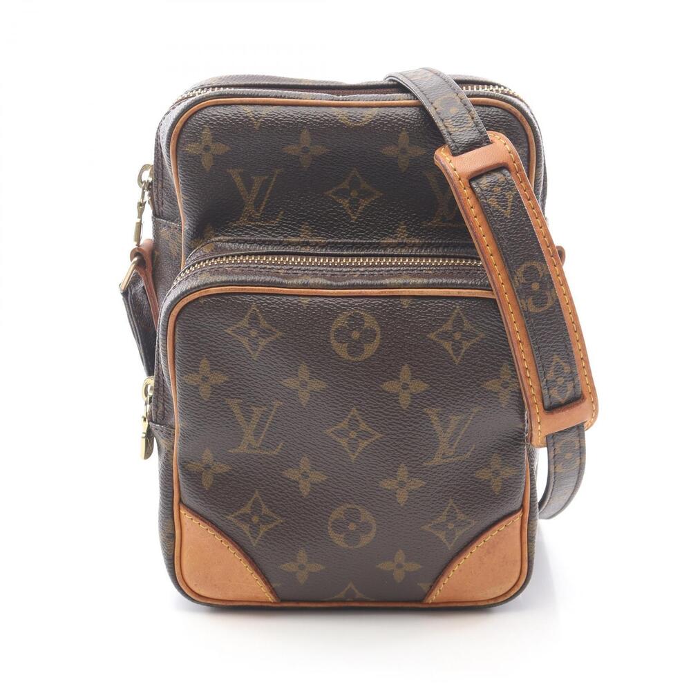 Louis Vuitton Amazon Shoulder Bag Canvas Leather Monogram Brown